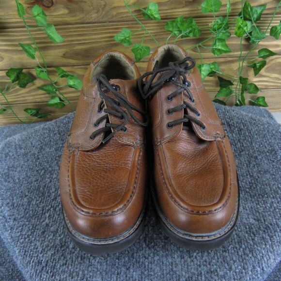Dockers Men's Stain Defender Sneaker Brown Leather Sz 12 Medium Gently Used 2025 - Picture 2 of 7